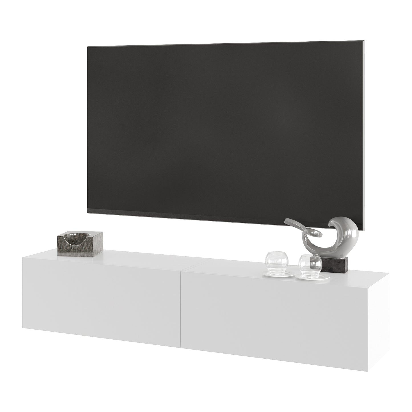 NOVO 150cm TV BENCH – WHITE