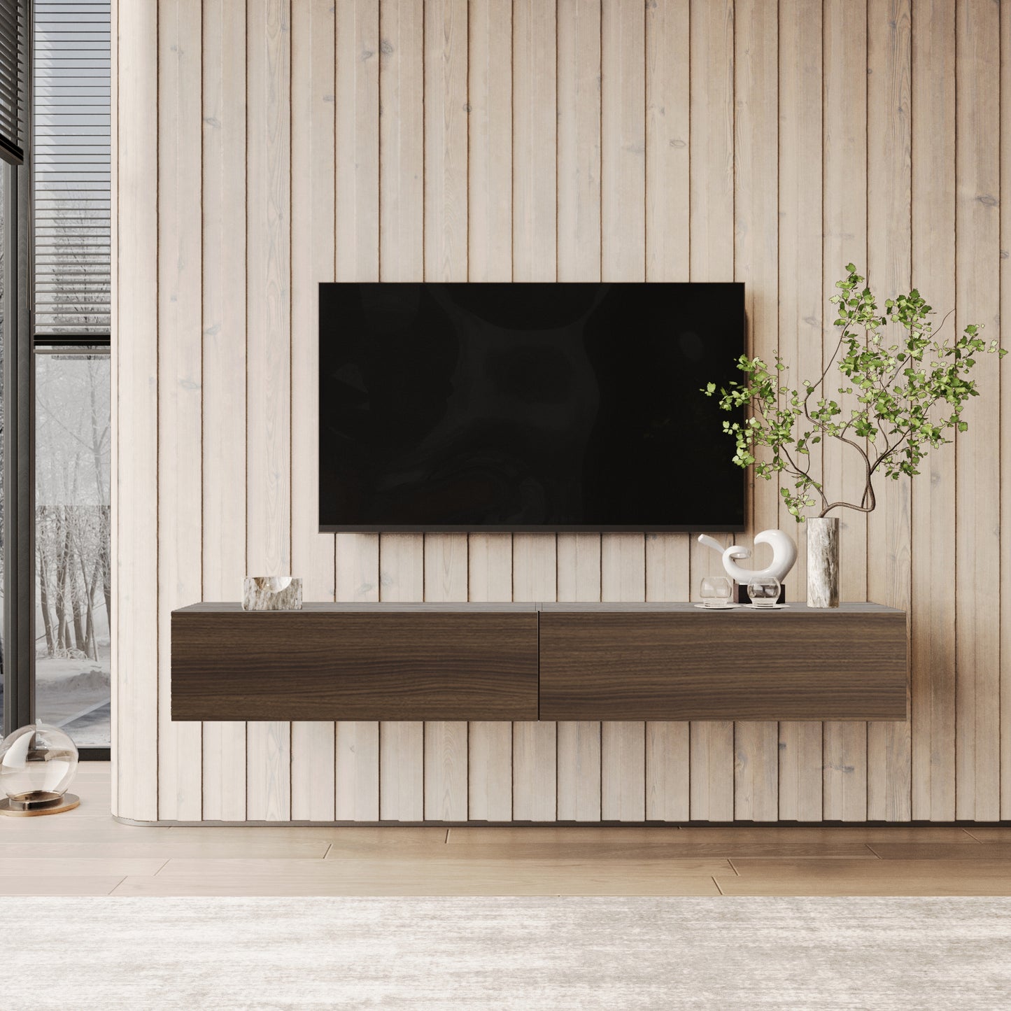 NOVO 200cm TV-BÄNK - VALNÖT