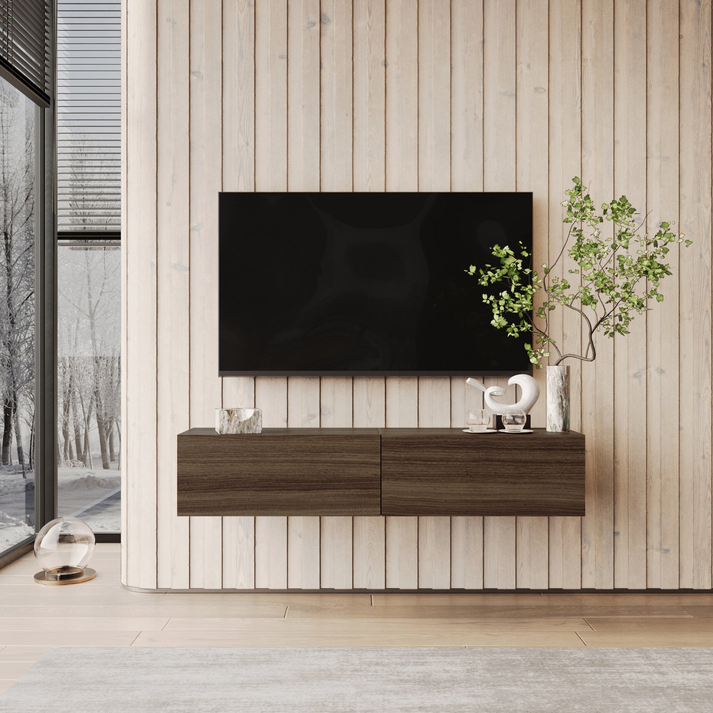 NOVO 150cm TV-BÄNK - VALNÖT