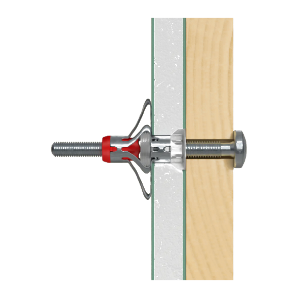 NOVO 150cm – Pluggen & Schroeven voor Gipsplaat – Fischer DuoHM 4x55