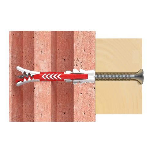 NOVO 150cm – Wall Plugs & Screws for Brick & Concrete – Fischer DuoPower 8x65